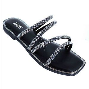 Rhinestone Flat Sandals